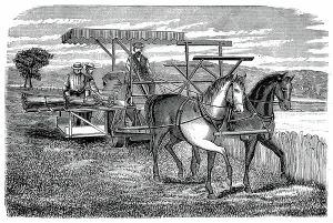 American Farming History Drucke: Cyrus McCormick's reaper and binder