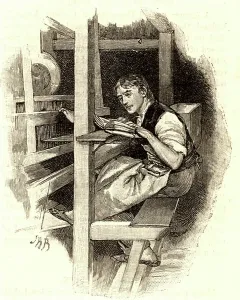 African Explorer Drucke: David Livingstone reading book