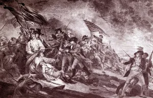 John Trumbull Artwork Drucke: The Death of General Warren, 1775