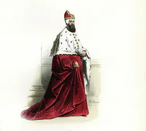 Traditional Venetian Attire Drucke: Doge of Venice, after Abraham de Bruyn