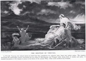 Vesuvius Eruption 79 AD Drucke: The eruption of Vesuvius 79AD