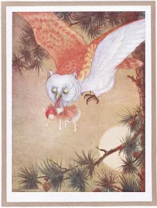 Fairy Art Drucke: The fairy felt a sharp nip (colour litho)