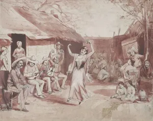 North America Fine Art Drucke: Fandango, 1881 (w/c)