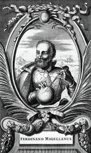 Portuguese Explorer Drucke: Fernand de Magellan, 1673 (engraving)