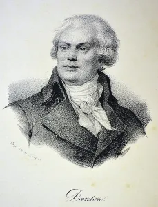 French Revolution Leader Drucke: Georges Jacques Danton, 1840 (litho)