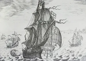 Means Of Transport Art Drucke: The Griffin (line engraving)
