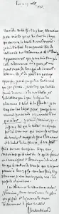 Romanticism Artwork Drucke: Handwritten letter of august 27