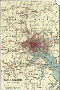 Navigational Equipment Art Drucke: Map of Baltimore, c.1900 (engraving)