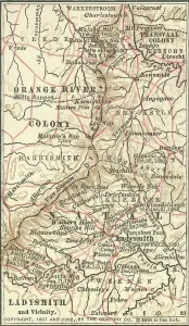 Physical Geography Maps Online Drucke: Map of Ladysmith, c.1900 (engraving)