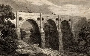 Great Britain Water Features Drucke: Marple aqueduct