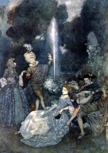 Vintage Music Illustrations Drucke: Moonlight, 1910 (illustration)