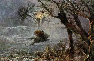 Mythische Biester Drucke: Musik. Reiter im Wald. Der Erlkönig (Der Erlkönig)