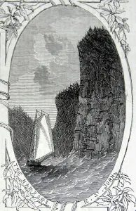 Canadian Landscape Art Drucke: The Narrows of River St John, 1860