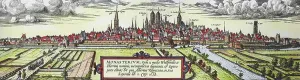 German Church History Drucke: Panoramic view of the city of Munster