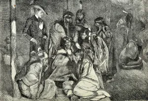 Die Pawnee-Gamble-Indianerreservat, 1870