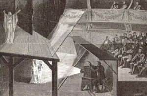 Pepper's Ghost: a method of projecting a ghost onto the stage