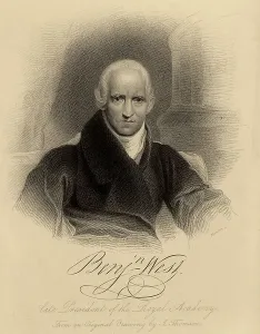British Culture And History Drucke: Portrait of Benjamin West