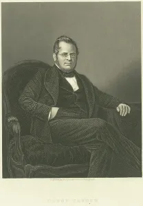 Italian Unification Leader Drucke: Portrait of Camillo Benso