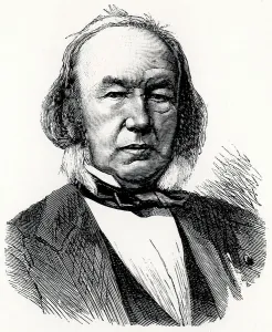 Engraved Black And White Portraits Drucke: Portrait of Claude Bernard