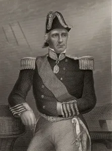 English Naval History Drucke: Portrait of Edmund Lyons
