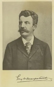 Universal History Archive Photography Drucke: Portrait of Guy de Maupassant
