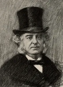 Black And White Doctor Portrait Drucke: Portrait of Paul Broca