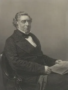 English Civil Engineer Drucke: Portrait of Robert Stephenson