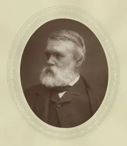 Oval Portrait Of A Man Drucke: Portrait of Tom Taylor