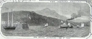 Mode Of Transport Boat Drucke: The Prince's arrival, 1860