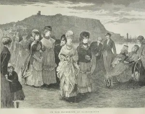 Victorian Era Artwork UK Drucke: On the Promenade, 1870