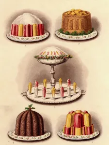 British Food Culture Drucke: Puddings and pie