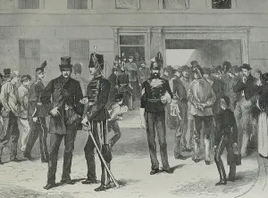 Great Britain Military Drucke: Recruiting at Westminster, 1870