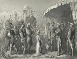 British East India Company Drucke: Scene from The First Anglo-Sikh War