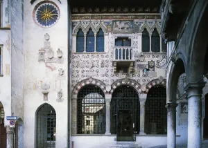 Vittorio Veneto Italy Drucke: Serravallese Loggia and Clock Tower, Vittorio Veneto, Veneto, Italy