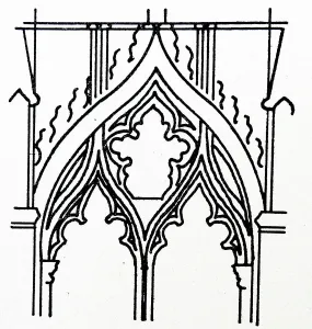 Cambridgeshire Landmarks Drucke: Sketch of the Lady Chapel of Ely Cathedral