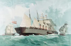 Isambard Kingdom Brunel Engineer Drucke: SS Great Eastern, Isambard Kingdom Brunel's great steam ship