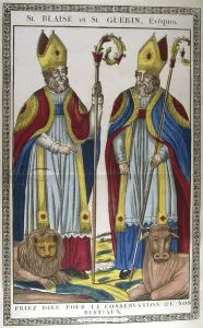 Heiliger Blase von Sebastea und Kapadokien, Bischof und Märtyrer um 316 n. Chr., sowie Heiliger Gérard