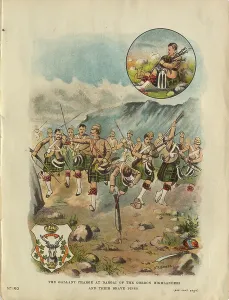 British Military Uniforms History Drucke: Storming Dargai Heights