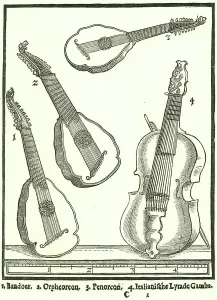 Stringed Musical Instruments Drucke: Stringed Instruments. 1: Bandoer