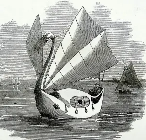 Passenger Transportation Mode Drucke: The Swan of the Exe, 1860