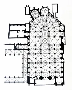 Roman Catholic Cathedrals In Europe Drucke: Toledo Cathedral floor plan