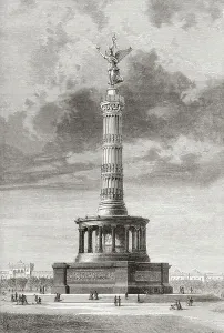 Historic Berlin Landmarks Drucke: The Victory Column in the Tiergarten