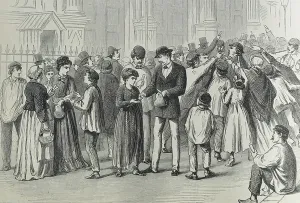 German Economy Drucke: The War Loan, 1870 (engraving)
