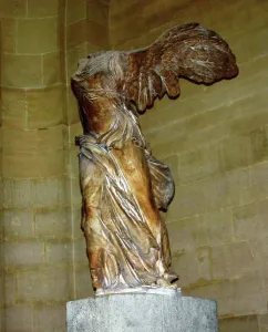 Marble Sculpture Art Drucke: The Winged Victory of Samothrace