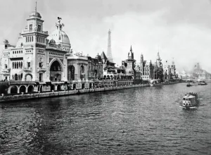 Historical Cityscape Photography Drucke: World fair in Paris
