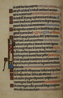 Alphabet Letters Drucke: Text with illuminated initials