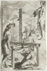 Neo Classical Building Design Drucke: Illustration from Vignolas The Two Rules of Practical Perspective