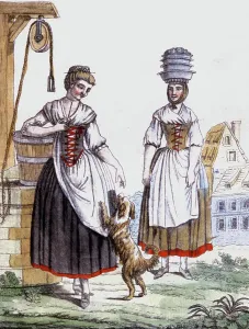 Mädchen aus Straßburg, 1810 (Radierung)
