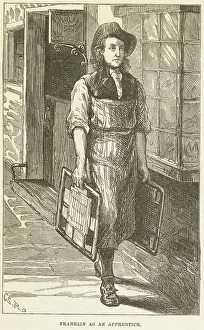 Benjamin Franklin Portrait Drucke: Young Benjamin Franklin