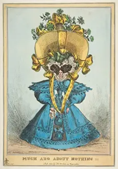 Hand Colored Etchings Drucke: Much Ado Nothing 1828 Hand-colored etching sheet